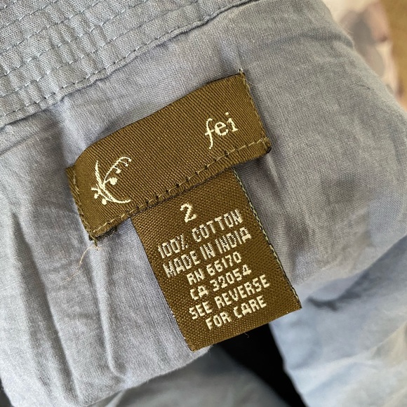 Fei Anthropologie pleated cotton skirt - Picture 3 of 6